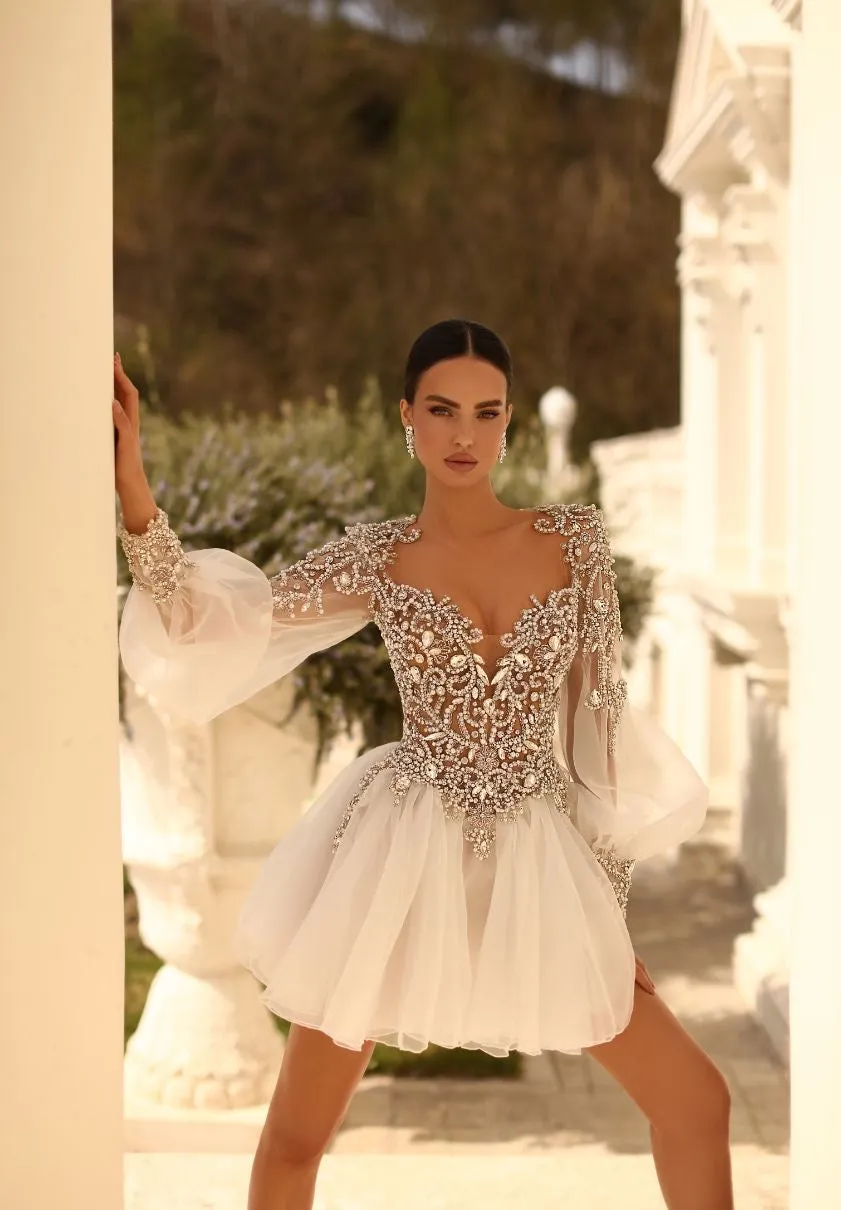 Affluent White Wedding Dress