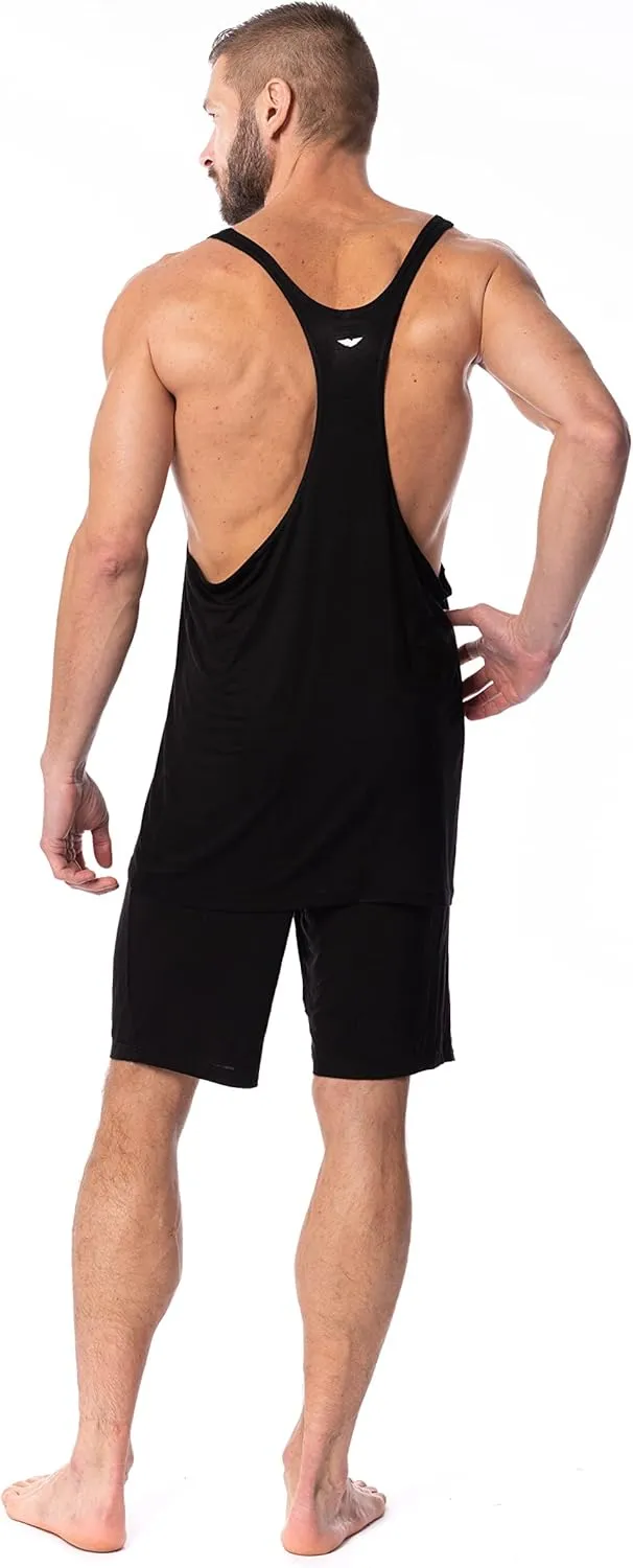 AMERICAN HEAVEN Men's 5 Pack Dry Fit Y-Back Muscle Tank | Stringer Workout Tank Tops