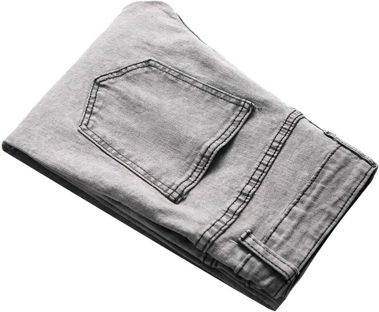 Andongnywell Men's Relaxed Straight Fit Jean Relaxed-Fit Straight-Leg Jeans Vintage Wash Western Denim Pant