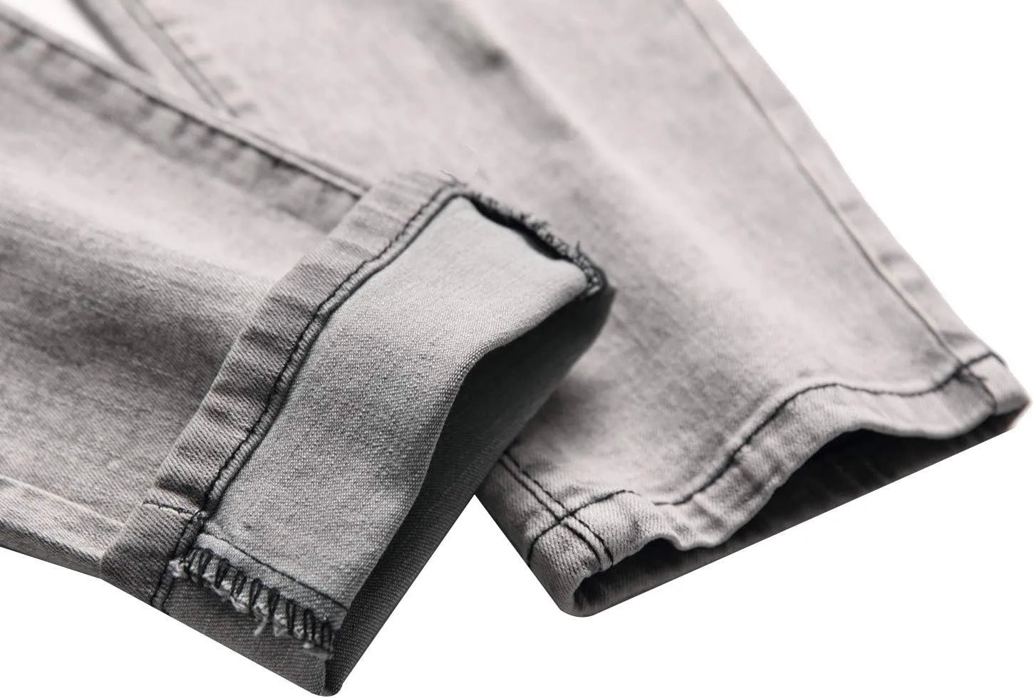 Andongnywell Men's Relaxed Straight Fit Jean Relaxed-Fit Straight-Leg Jeans Vintage Wash Western Denim Pant
