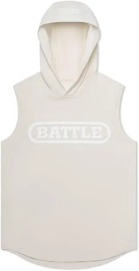Battle Sports Sleeveless Light Action Workout Hoodie - Raglan Cut Sleeveless Hoodie for Adults
