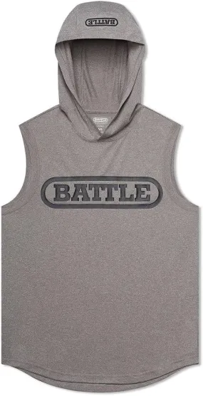 Battle Sports Sleeveless Light Action Workout Hoodie - Raglan Cut Sleeveless Hoodie for Youth