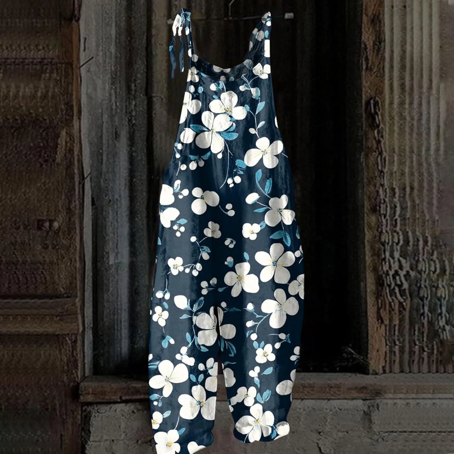 Casual Womens Jumpsuit, Fashion Loose Trendy Spring Wide Leg Boho Womens Rompers for Summer