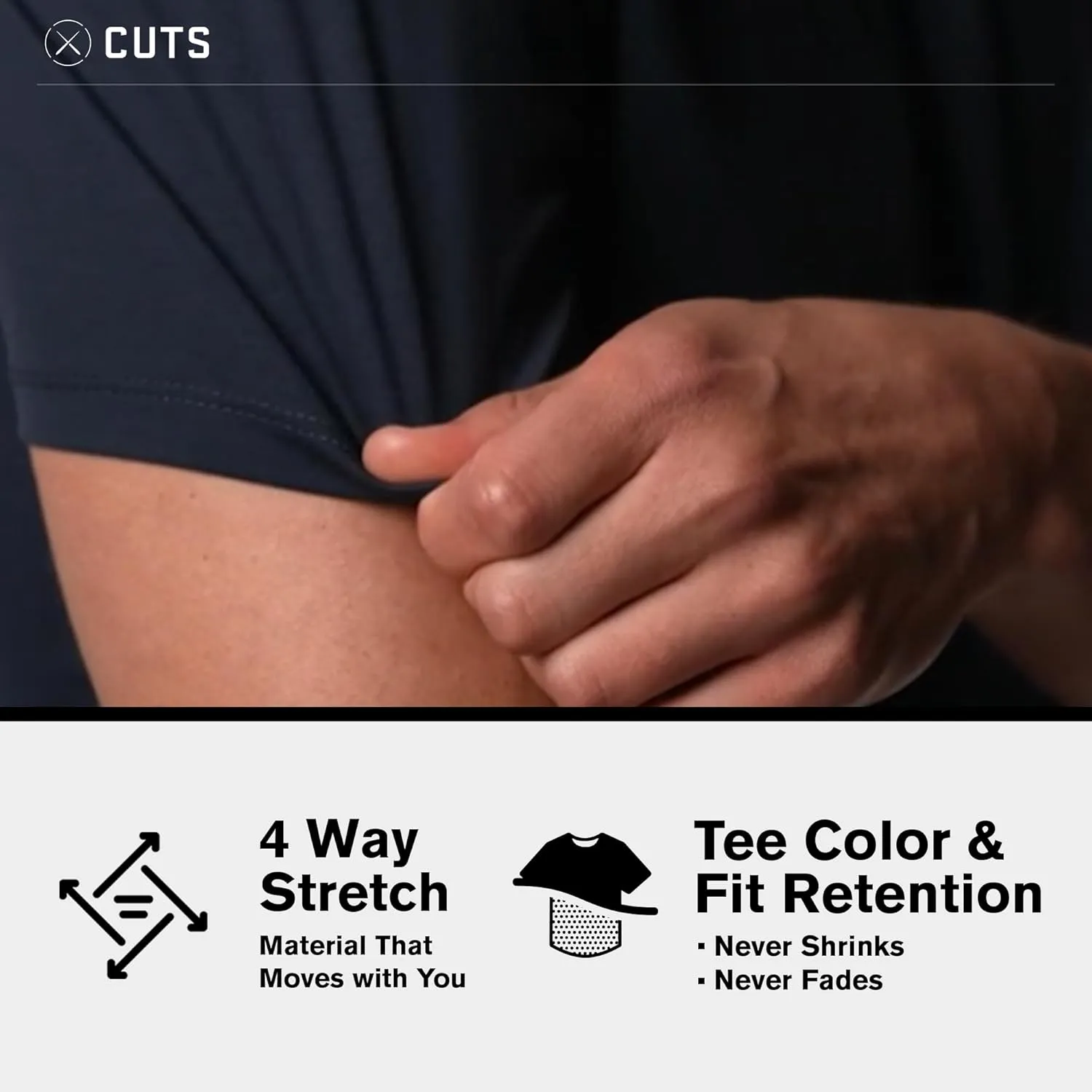Clothing Men's Premium AO Crew Neck Casual Short Sleeve T-Shirt | Classic Curve Hem | PYCA Pro Soft Fabric