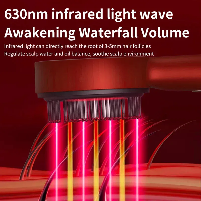 Hair Growth Massage Comb - Red Light Scalp Massager