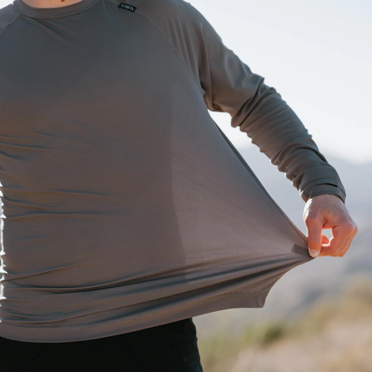 KETL MTN Nofry Sun Shirt Long Sleeve - SPF/UPF 30  Sun Protection Shirt Lightweight for Summer Travel - Men's