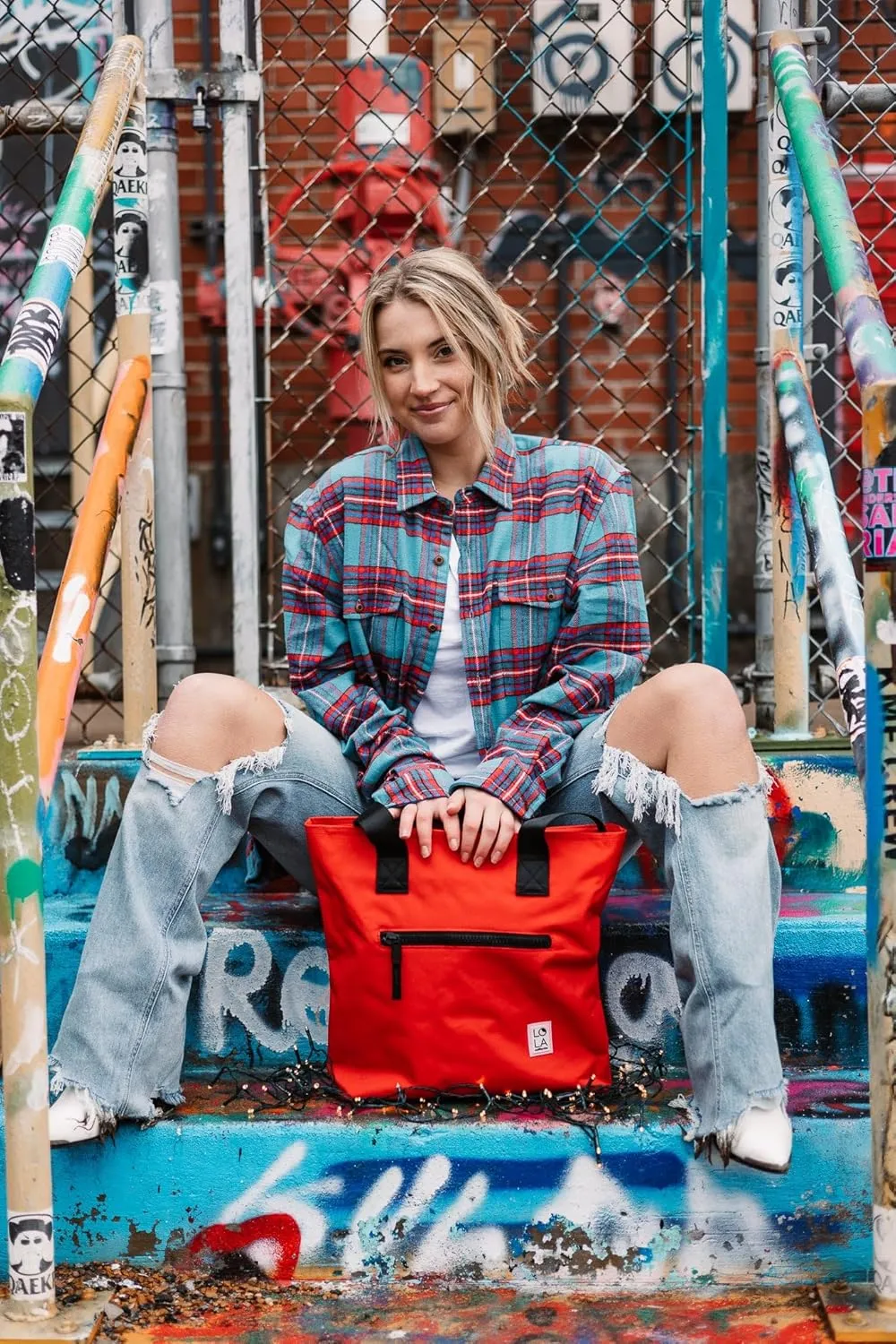 Lola California Carryall Vibrant Tote Bag for Adults