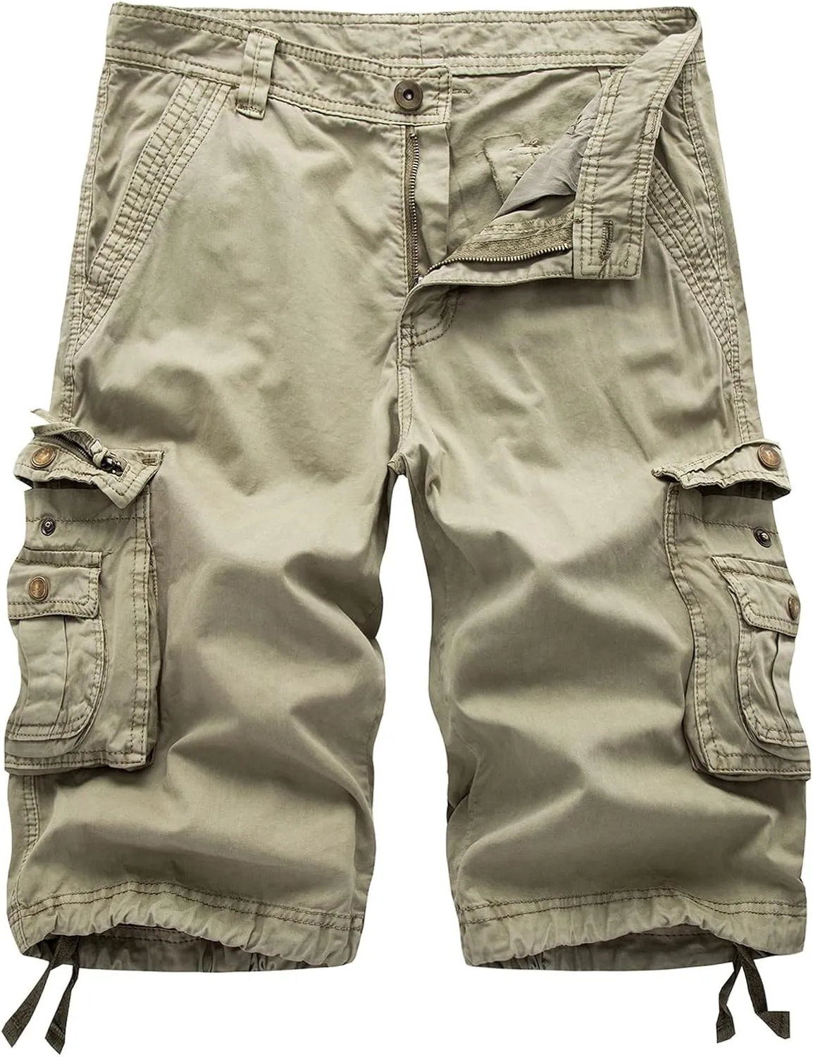 Men's Cargo Shorts Casual Lightweight Relaxed Fit Multi Pocket Sport Shorts Plus Size Summer Tactical Cargo Shorts