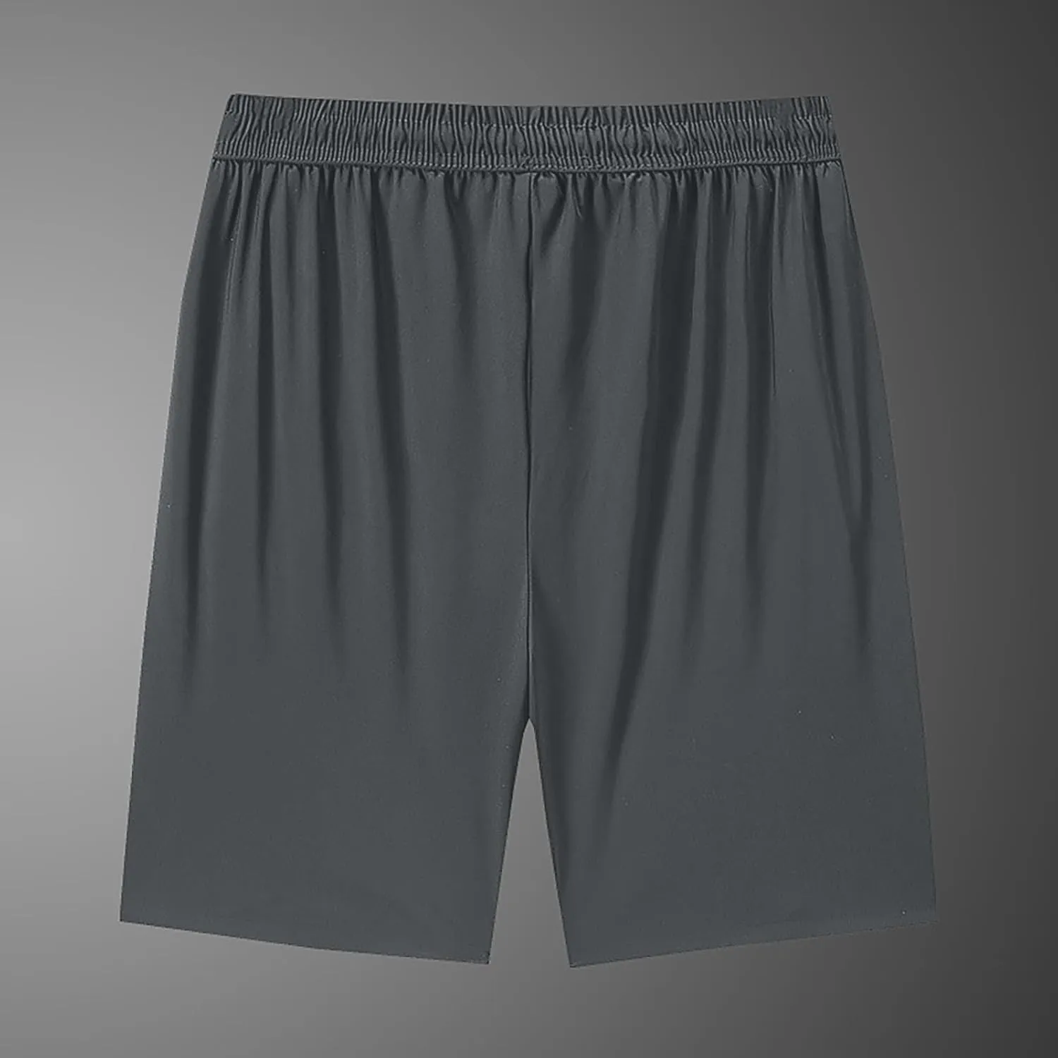 Mens Casual Shorts Soft Stretchy Lounge Shorts Lightweight Daily Shorts Elastic Waist Relaxed Fit Bottoms with Pocket