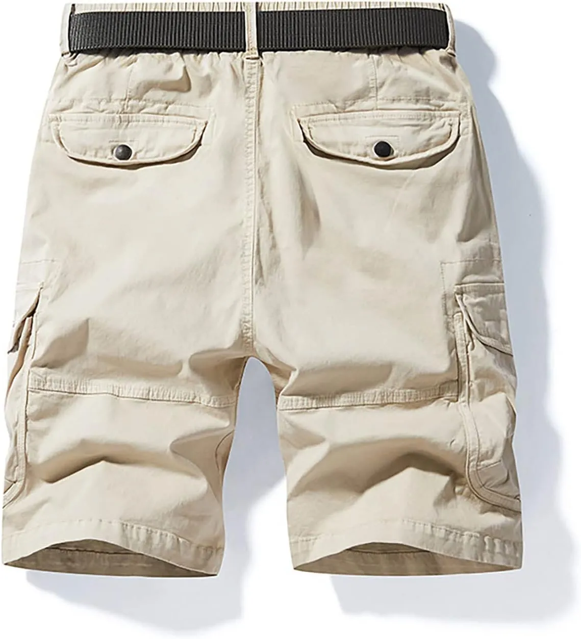 Men's Cotton Twill Cargo Shorts Classic Relaxed Fit Tactical Shorts Casual Outdoor Fishing Shorts with Multi Pockets