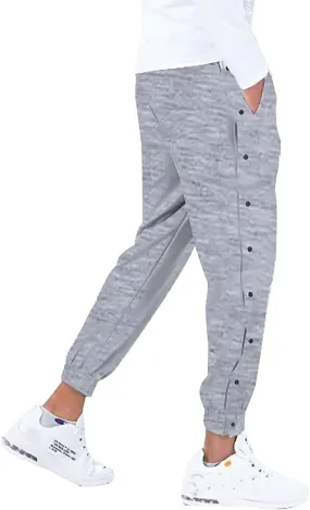 Mens Jogger Pants Tear-Away Athletic Pants Side High Split Snap Button Striped Sweatpants Casual Workout Trousers