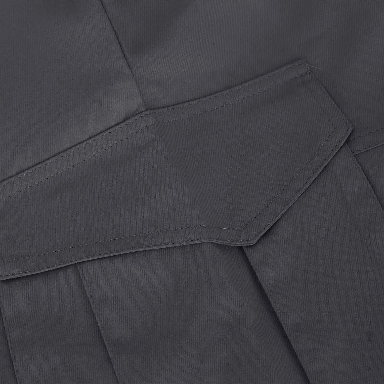 Mens Shorts Cargo Twill Cotton Shorts Relaxed Fit Men Running Hiking Shorts Casual Shorts Elastic Waist Multic-Pocket