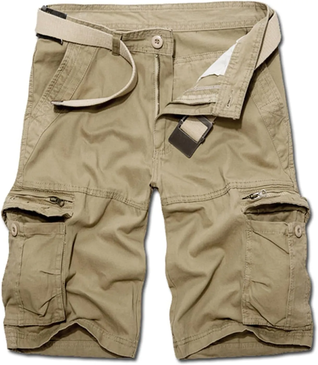 Mens Shorts Relaxed Fit Cargo Shorts Stylish Multic-Pocket Cargo Shorts Durability Men Summer Casual Shorts Overalls Loose