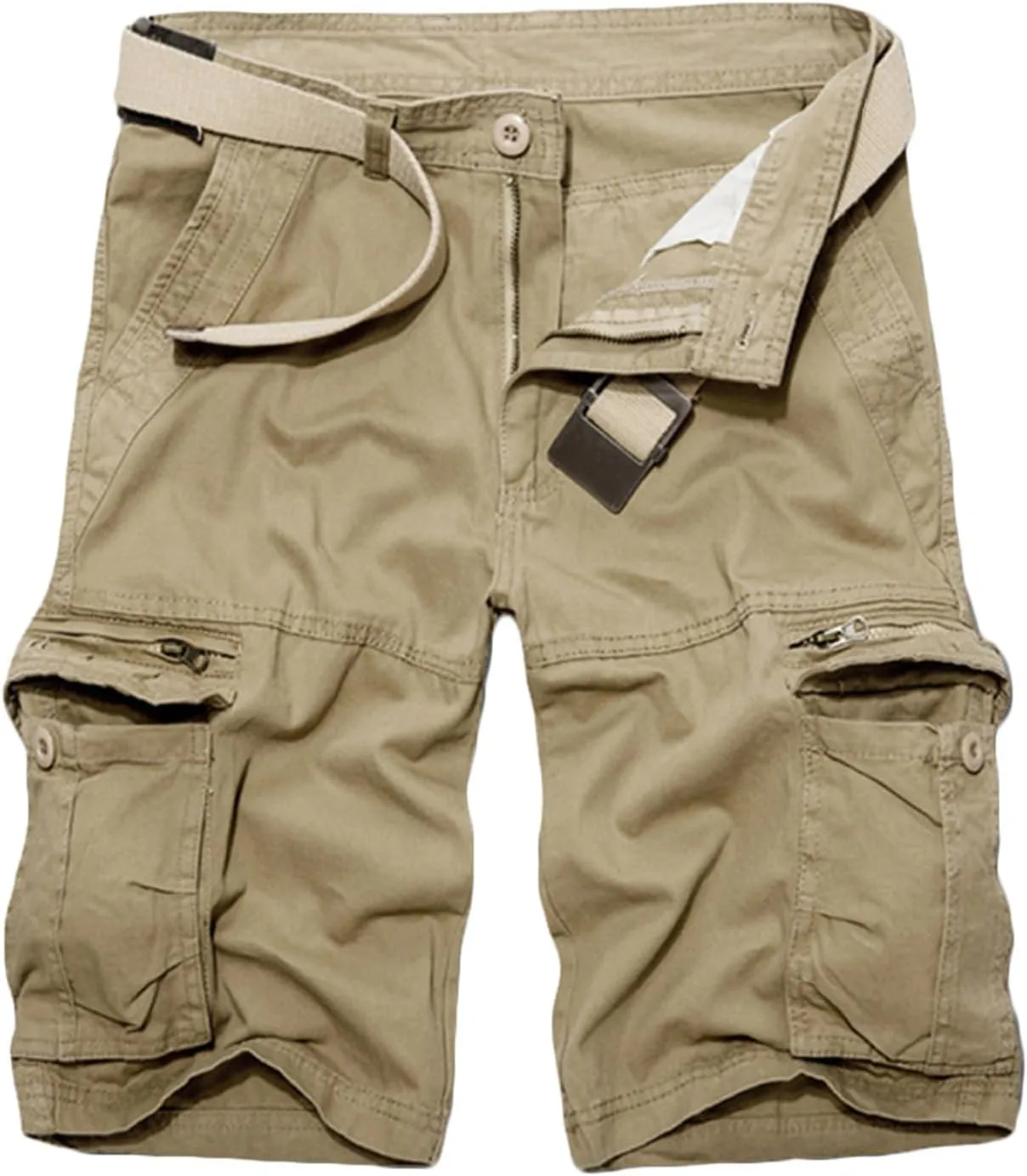 Mens Shorts Relaxed Fit Cargo Shorts Stylish Multic-Pocket Cargo Shorts Durability Men Summer Casual Shorts Overalls Loose