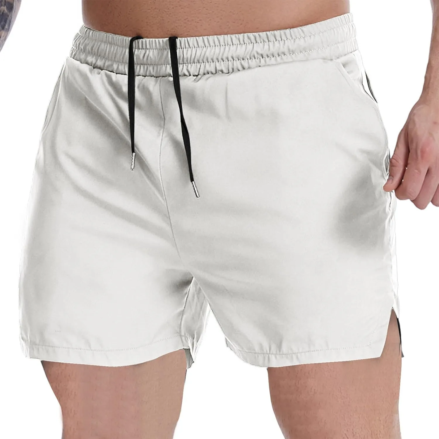 Mens Shorts Running Sport Cargo Shorts Summer Quick Dry Gym Shorts Boys Breathable Relaxed Fit Shorts Elastic Waist