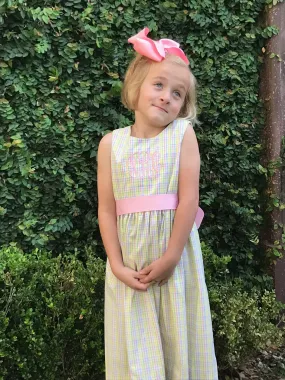 Pastel Checks Picnic Dress