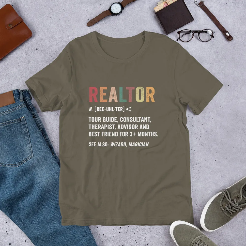 Realtor Funny Definition Soft Tee