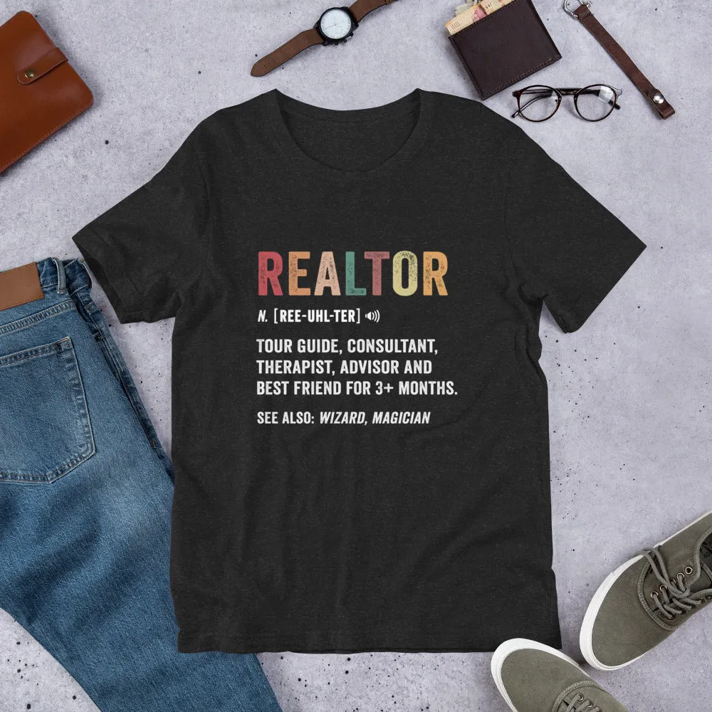 Realtor Funny Definition Soft Tee
