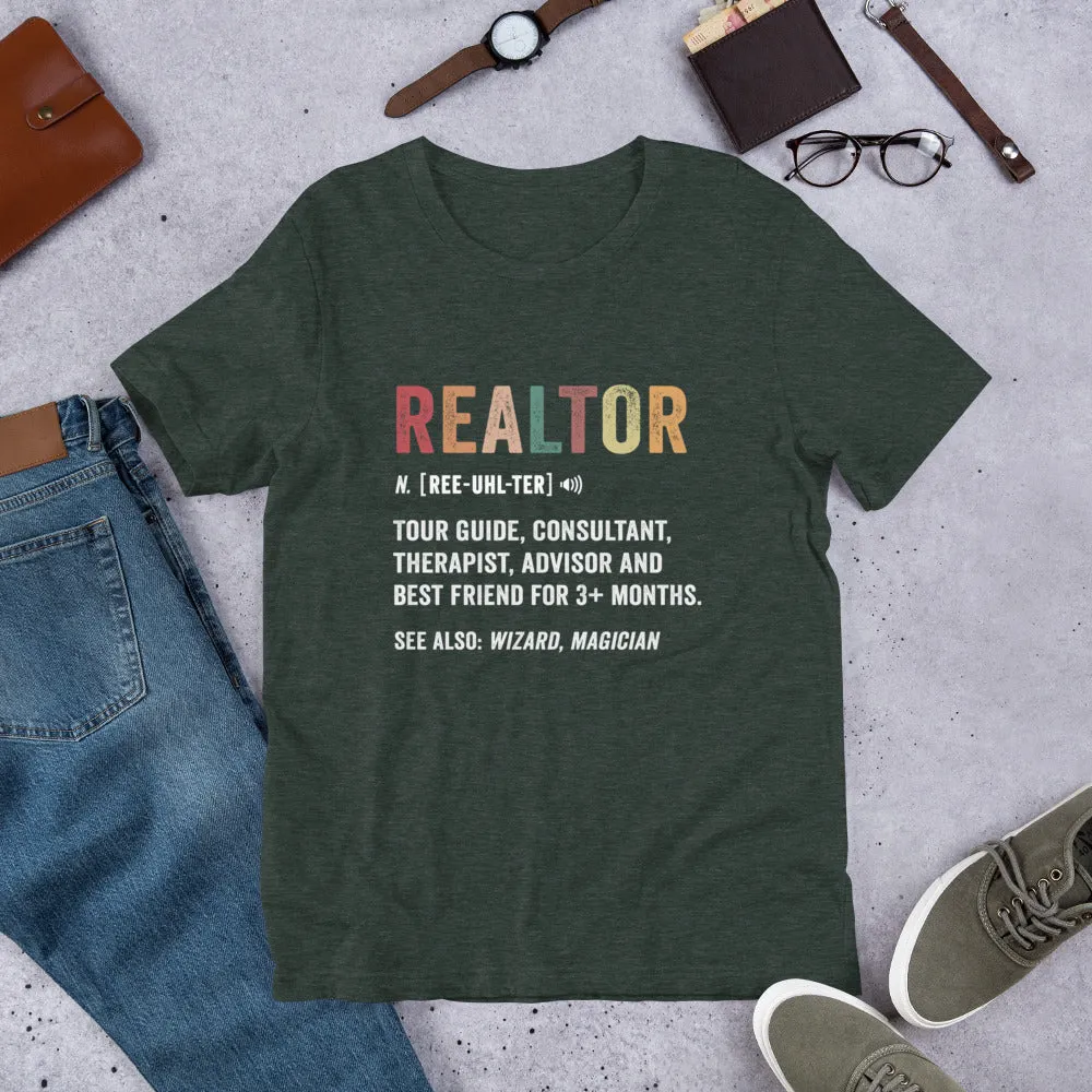 Realtor Funny Definition Soft Tee