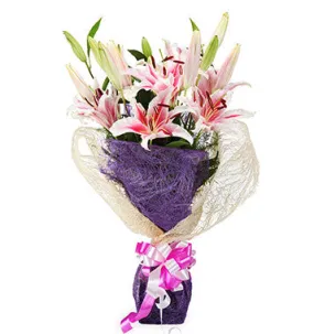 Vibrant lilies