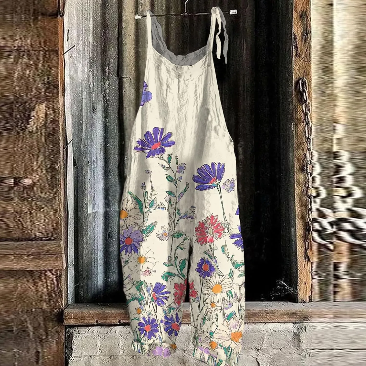 Wide Leg One Piece Jumpsuits for Women, Loose Trendy Spring Beach Casual Boho Womens Rompers for Summer