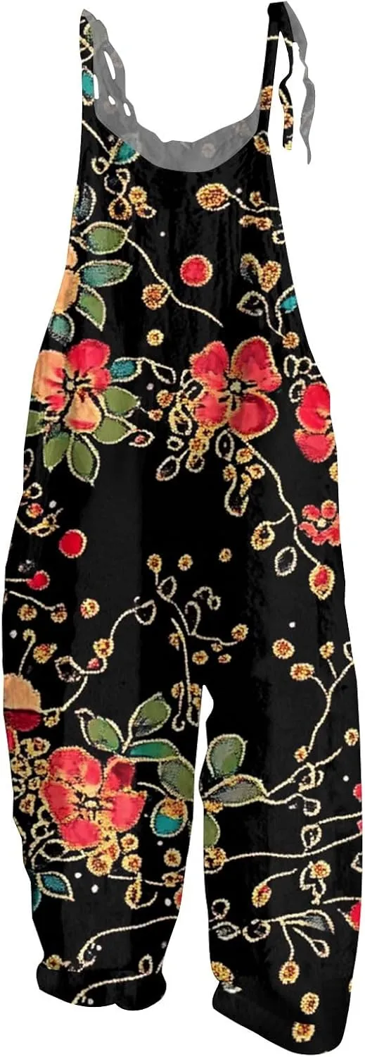 Wide Leg One Piece Jumpsuits for Women, Loose Trendy Spring Beach Casual Boho Womens Rompers for Summer