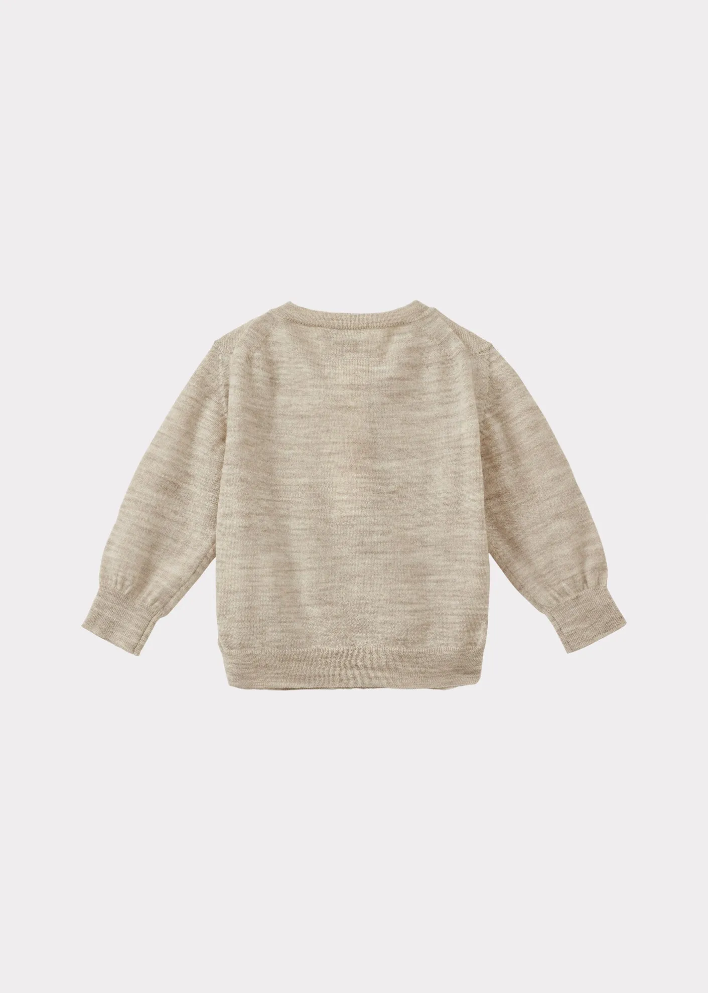 WILLOW BABY MERINO WOOL CARDIGAN - CREAM