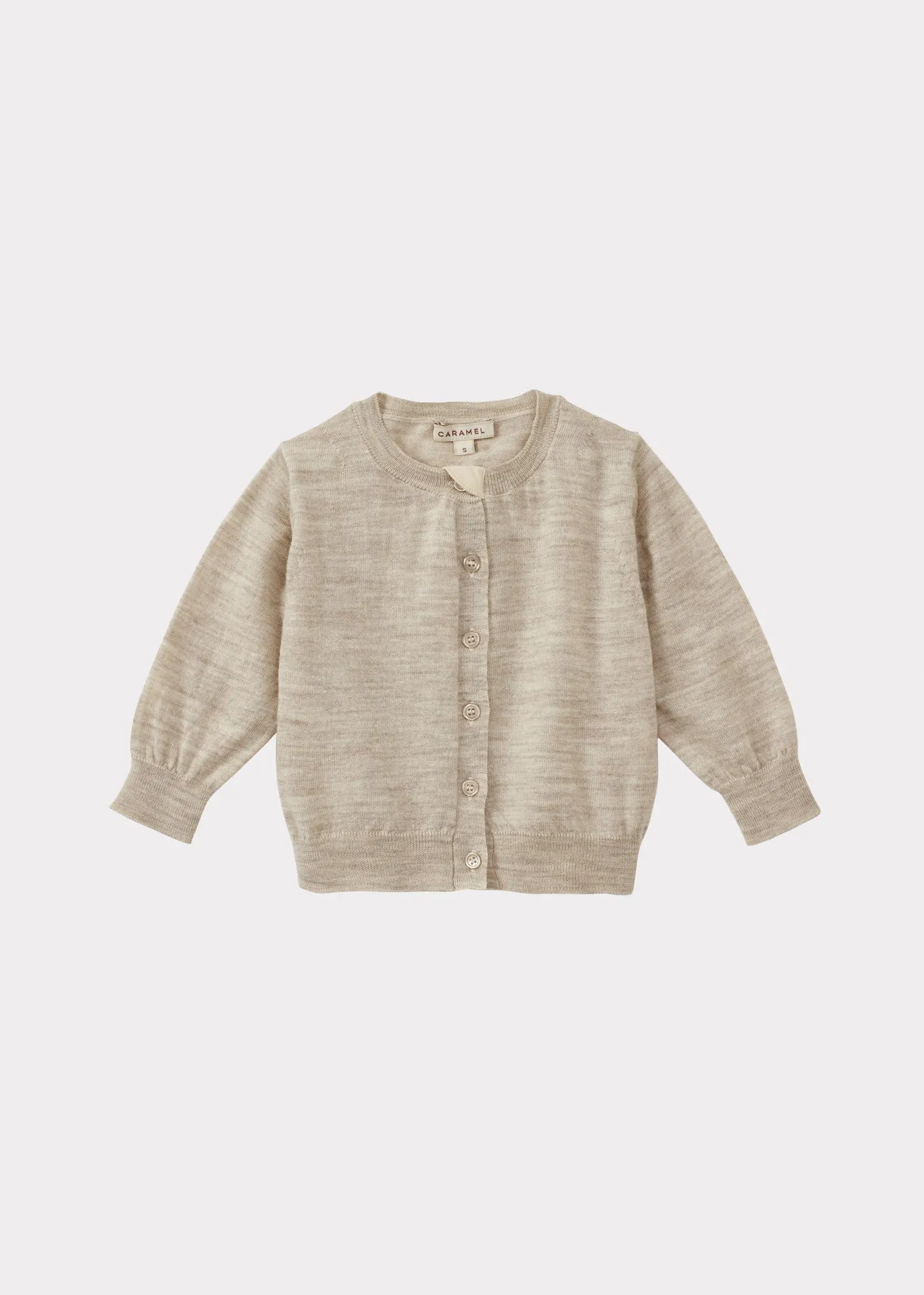 WILLOW BABY MERINO WOOL CARDIGAN - CREAM