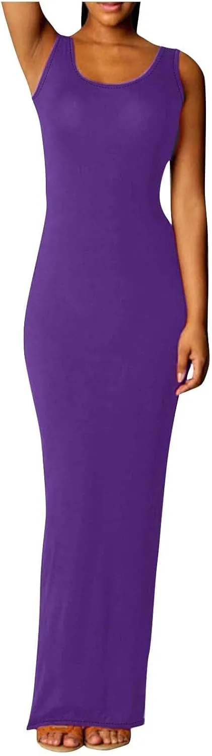 Women's Long Sleeveless Dress Elegant Sexy Summer Casual Wear Elegant Evening Dress with Comfortable Clothing 2025